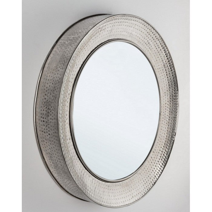 Specchio da parete tondo in acciaio 80 cm - Adara - BIZZOTTO - 63738824229242