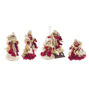Natività con 6 figure color bordeaux - Fastosa