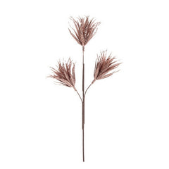 Ramo artificiale con 3 fiori per decorazione oro rosa 56 cm - Milly