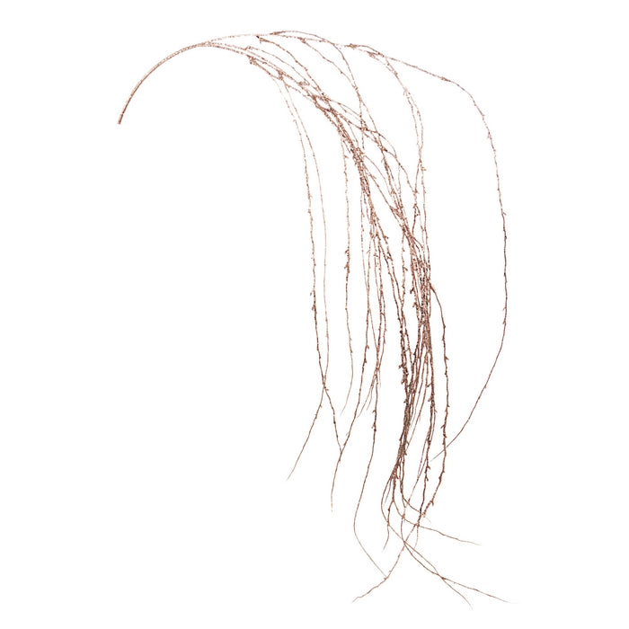 Ramo per decorazione natalizia oro rosa 112 cm - Capelli d'angelo