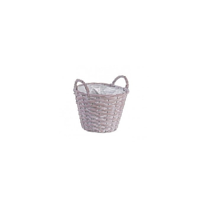 Vaso tondo in legno con 2 manici rosa - Audrey - BIZZOTTO - 34267720384728