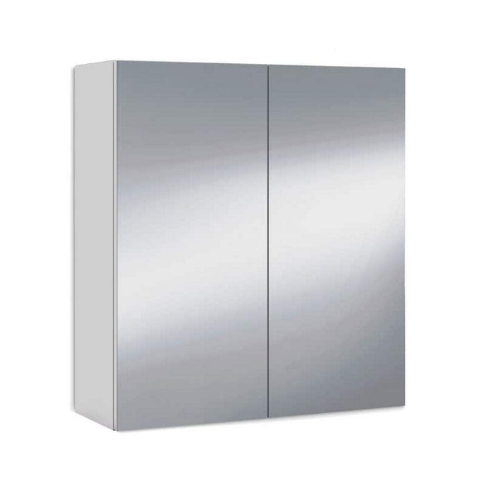 Armadietto da bagno con specchio bianco - FORES - 34270400184536