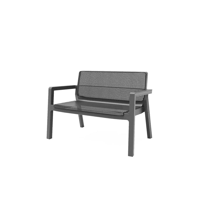 Set da giardino con cuscini con divano e due poltrone - Emily Lounge