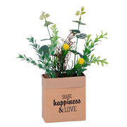 Piantina artificiale decorativa Home Made con busta 32 cm