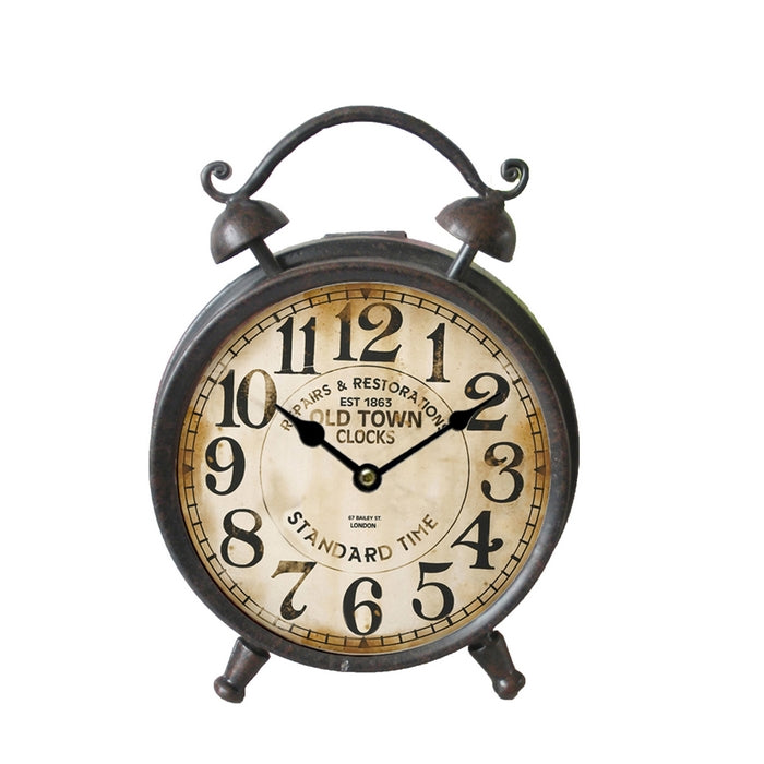 OROLOGIO DA TAVOLO vintage in legno, piccolo, bianco, silenzioso, senza OROLOGIO DA TAVOLO vintage in legno, piccolo, bianco, silenzioso, senza
