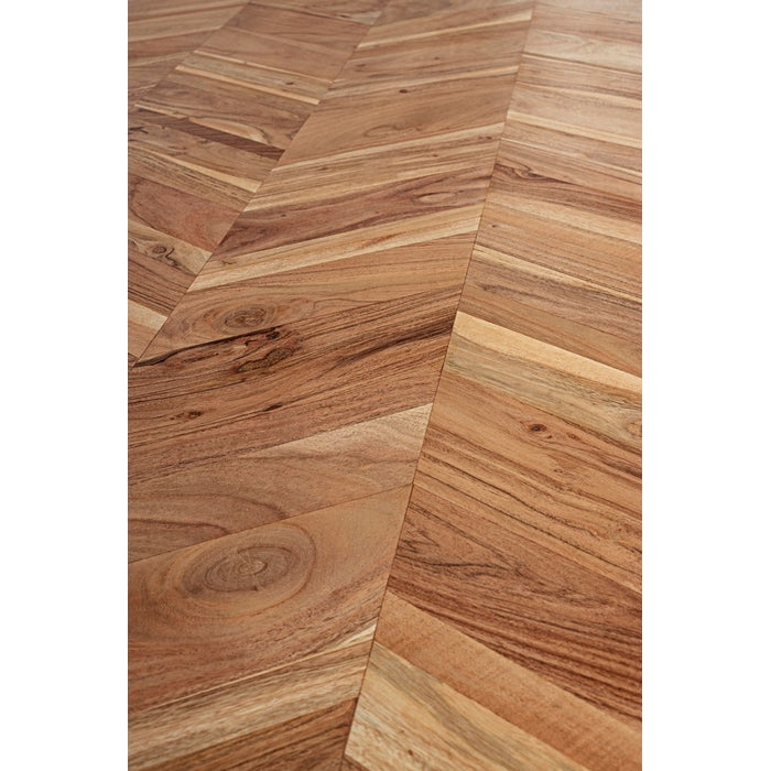 Tavolo contemporaneo in legno e acciaio - Raida