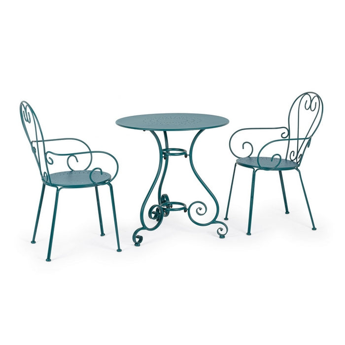 Tavolo rotondo da giardino in metallo 70 cm - Etienne