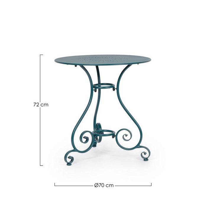 Tavolo rotondo da giardino in metallo 70 cm - Etienne
