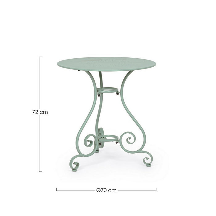 Tavolo rotondo da giardino in metallo 70 cm - Etienne