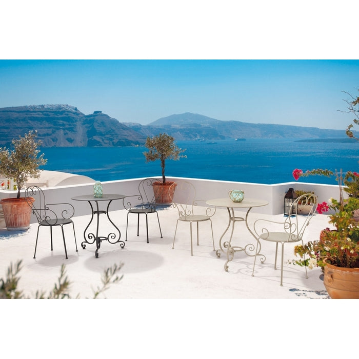 Tavolo rotondo da giardino in metallo 70 cm - Etienne