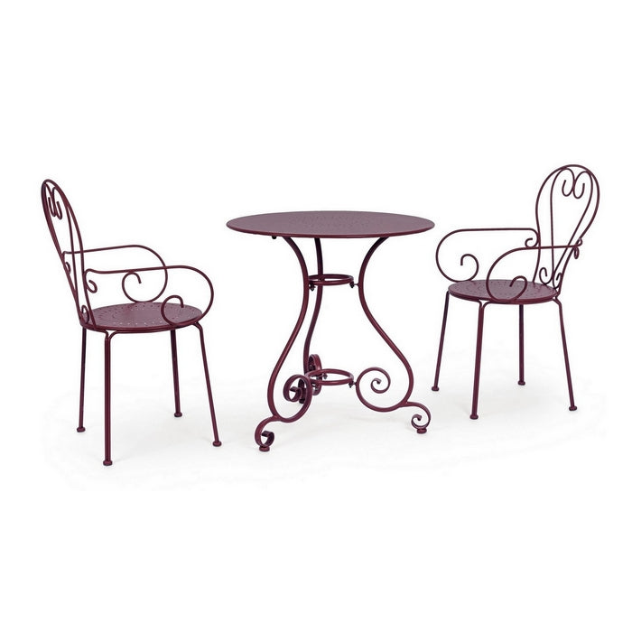 Tavolo rotondo da giardino in metallo 70 cm - Etienne