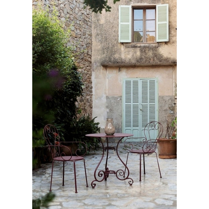 Tavolo rotondo da giardino in metallo 70 cm - Etienne