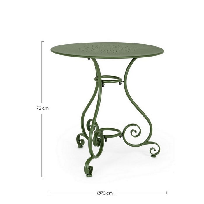 Tavolo rotondo da giardino in metallo 70 cm - Etienne