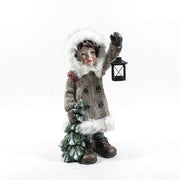 Bimba con lanterna per decorazione natalizia - Carol