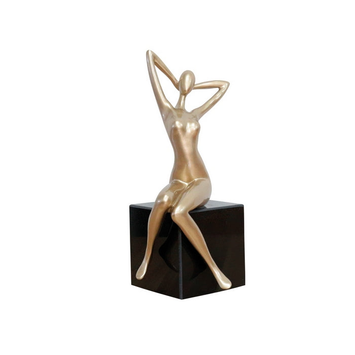 Scultura golden Girl - AMBIENTI GLAMOUR - 34268628648152