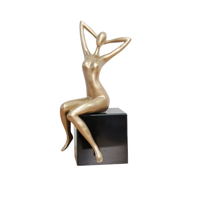 Scultura golden Girl - AMBIENTI GLAMOUR - 34268628680920