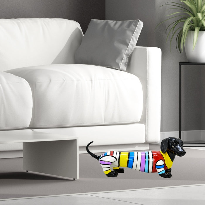 Scultura cane colorato bassotto - AMBIENTI GLAMOUR - 34268636938456