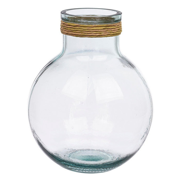 Vaso portafiori in vetro e corda - Rotang - BIZZOTTO - 34278815498456