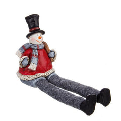 Pupazzo con vestiti seduto per decorazione natalizia - Magia