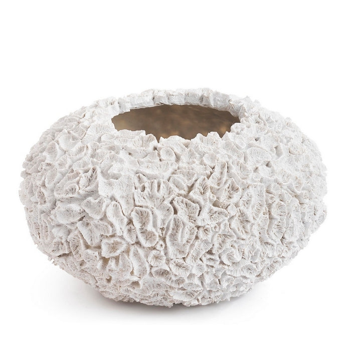 Porta vasi da interno bianco bombato - Lame