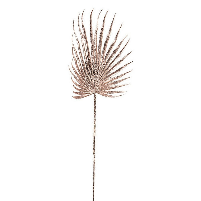 Foglia di palma artificiale per decorazione natalizia con glitter 67 cm