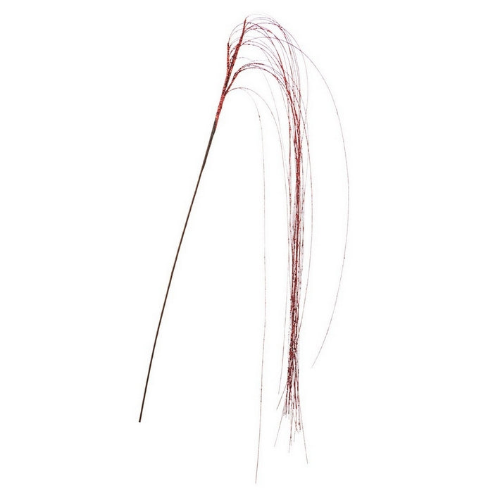Ramo Capelli d'Angelo con glitter per decorazione natalizia 125 cm