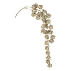 Ramo con fiori glitterati per decorazione natalizia 72 cm - Jamil