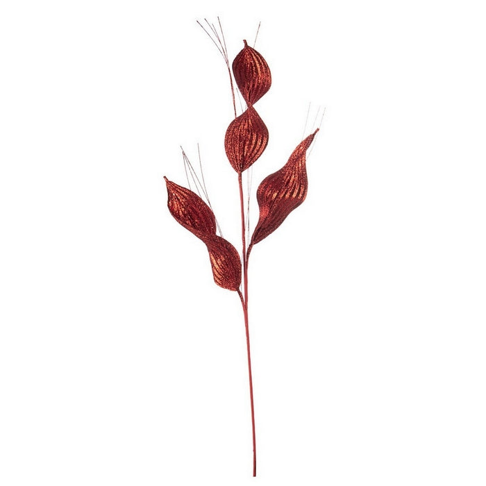 Ramo per decorazione natalizia con glitter 80 cm - Lisbeth