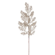 Ramo con foglie glitterate per decorazione natalizia 70 cm - Katel