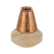 Porta candela natalizio in legno rame - Wien Shine