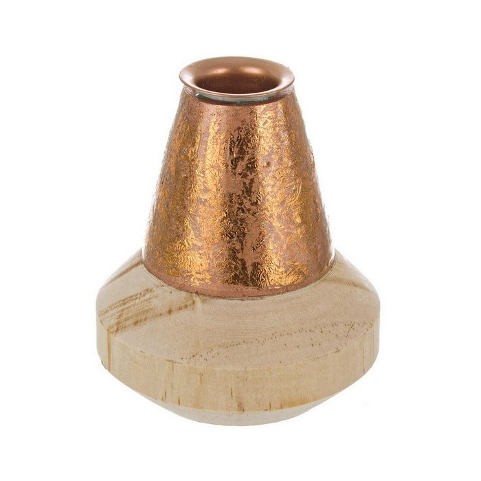 Porta candela natalizio in legno rame - Wien Shine