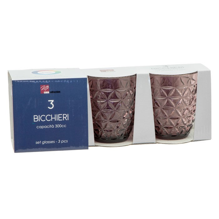 Set 3 bicchieri in vetro - Margot - CASA COLLECTION - 34276532682968