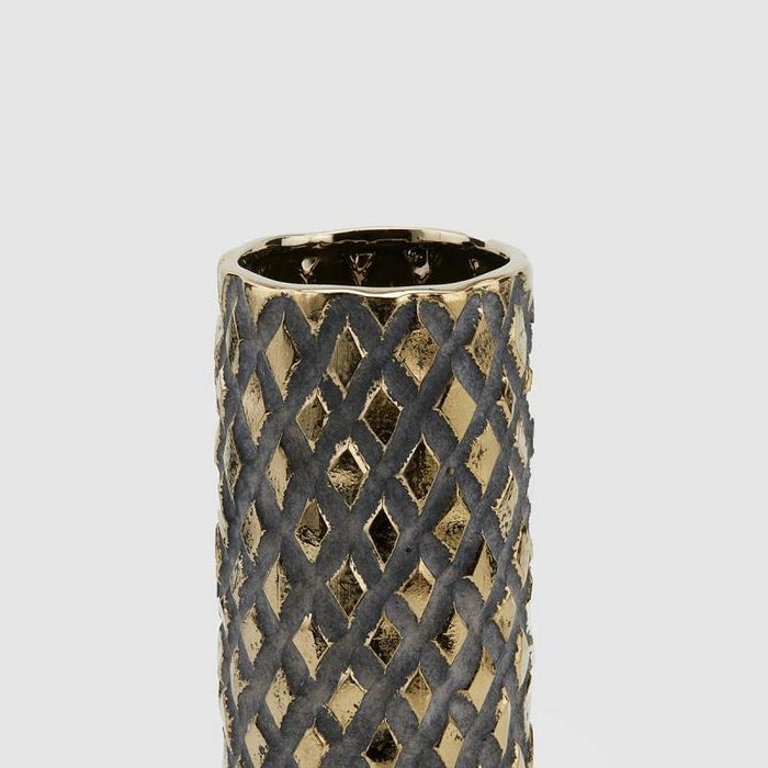 Vaso tondo con rombi - EDG - 34279075217624