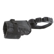 Museruola per cani regolabile in nylon nero