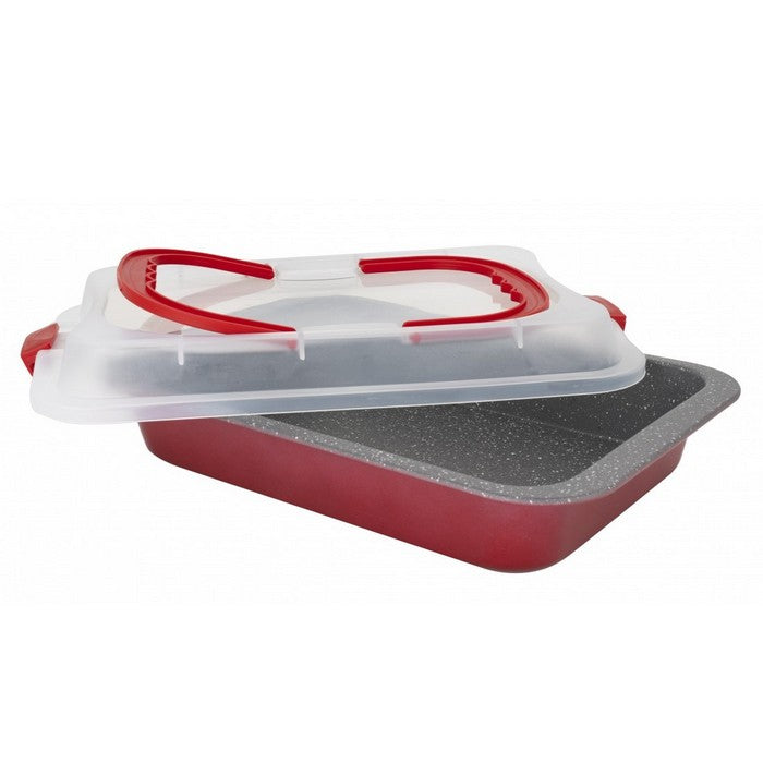 Lasagnera red con coperchio 38x26 cm - Aeternum - BIALETTI - 34276574134488