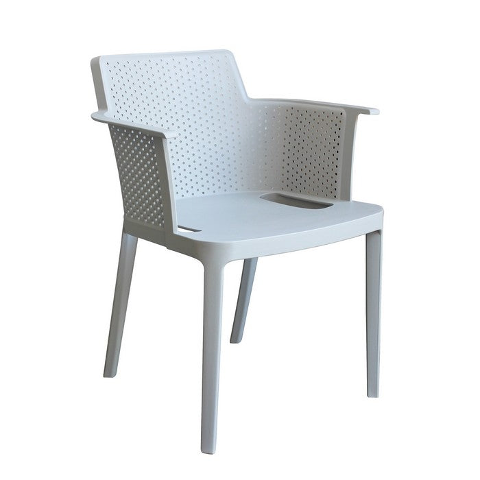Set 4 sedie in polipropilene impilabili da giardino - Cathy - BEST - 63900228518266