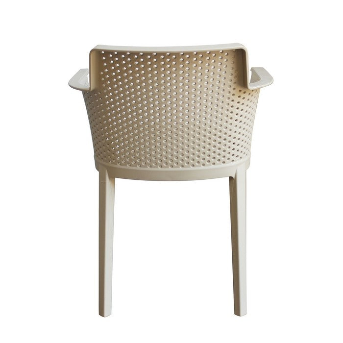 Set 4 sedie in polipropilene impilabili da giardino - Cathy - BEST - 63900229173626