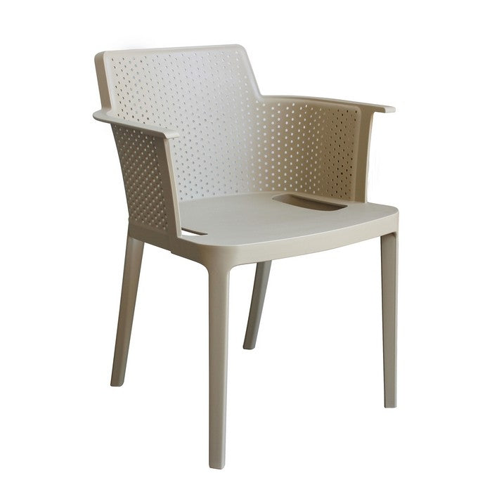 Set 4 sedie in polipropilene impilabili da giardino - Cathy - BEST - 63900229108090