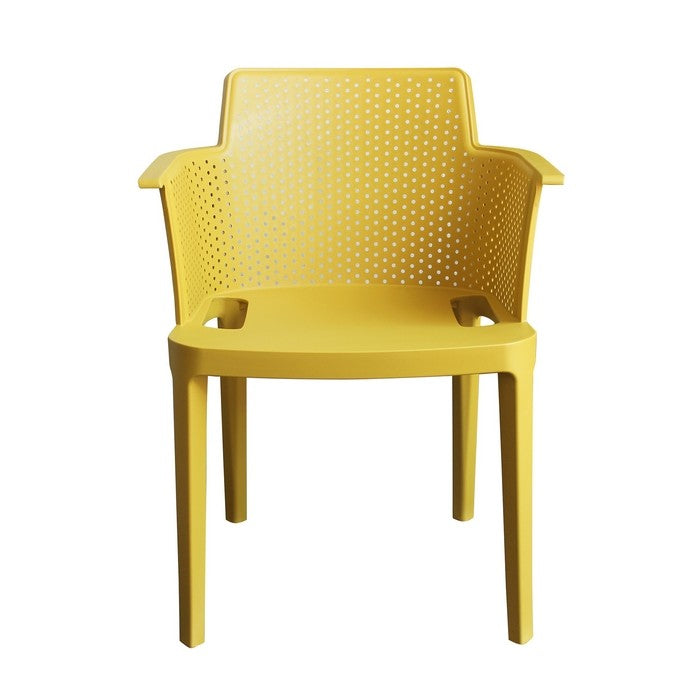 Set 4 sedie in polipropilene impilabili da giardino - Cathy - BEST - 63900228026746