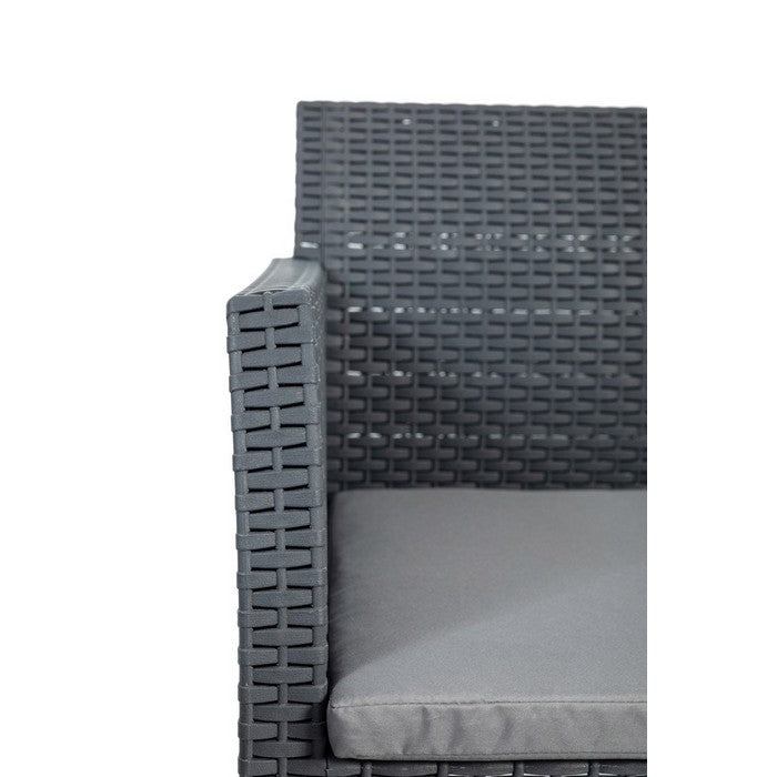 Salotto da giardino effetto rattan 4 posti con cuscini - Matilde - TOOMAX - 34272010338520