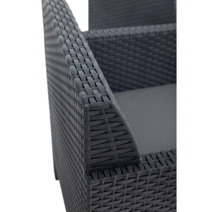 Salotto da giardino effetto rattan 4 posti con cuscini - Matilde - TOOMAX - 34272010698968
