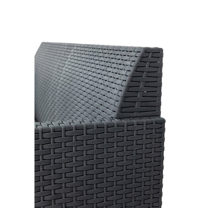 Salotto da giardino effetto rattan 4 posti con cuscini - Matilde - TOOMAX - 34272010797272