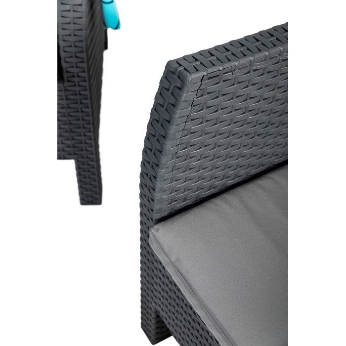 Salotto da giardino effetto rattan 4 posti con cuscini - Matilde - TOOMAX - 34272011911384