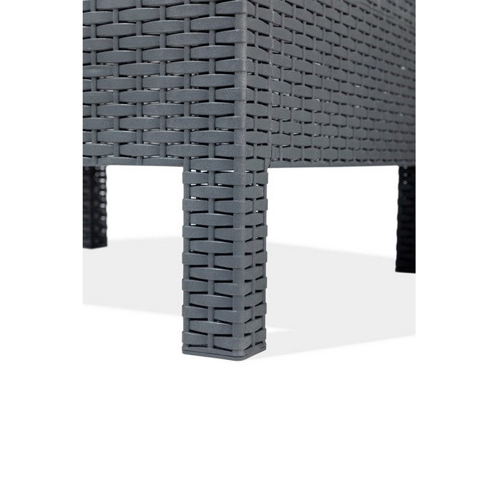 Salotto da giardino effetto rattan 4 posti con cuscini - Matilde - TOOMAX - 34272012861656