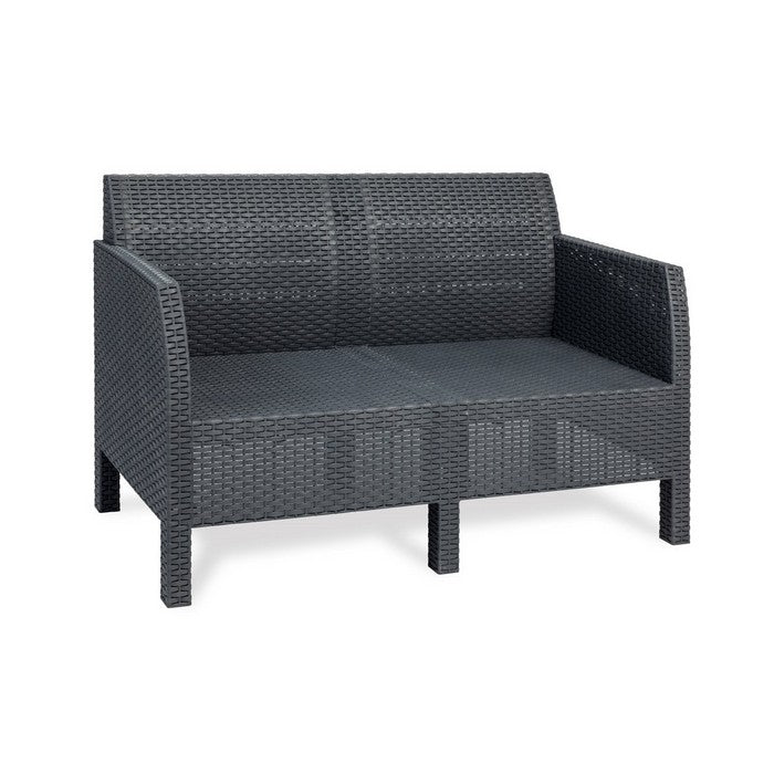 Salotto da giardino effetto rattan 4 posti con cuscini - Matilde - TOOMAX - 34272015188184