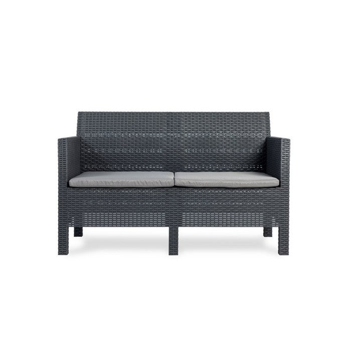 Salotto da giardino effetto rattan 4 posti con cuscini - Matilde - TOOMAX - 34272016433368