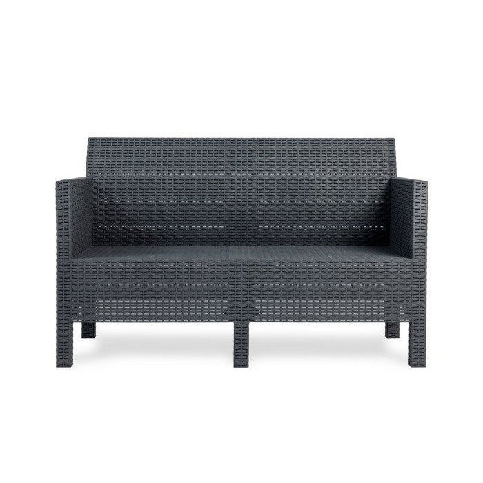 Salotto da giardino effetto rattan 4 posti con cuscini - Matilde - TOOMAX - 34272016892120