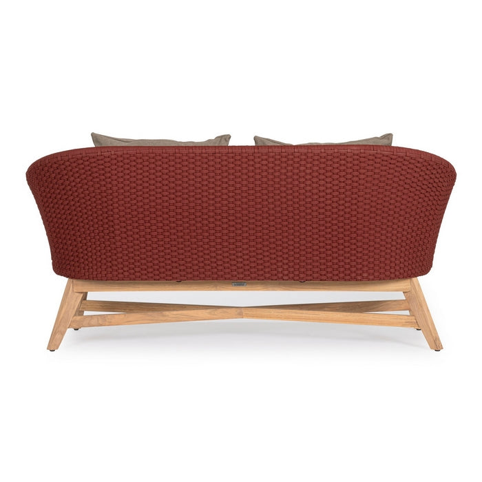 Divano da giardino in legno e tessuto - Coachella