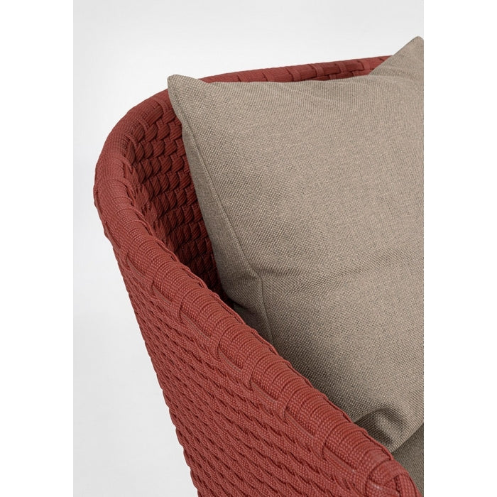 Divano da giardino in legno e tessuto - Coachella