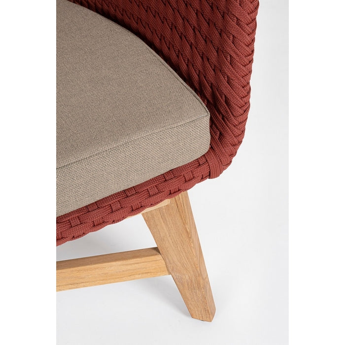 Divano da giardino in legno e tessuto - Coachella